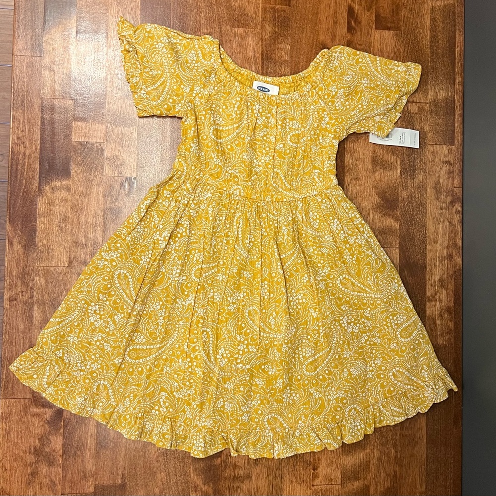 Old Navy Girl’s Mustard Yellow Boho dress 18-24 Months